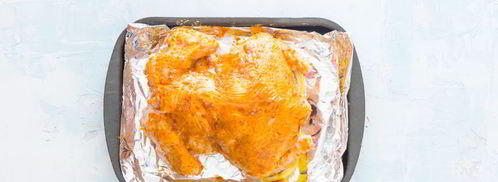 запеченная курица с аджикой и лимоном. Шаг 4