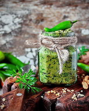Зеленая аджика по-абхазски