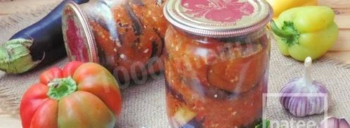 баклажаны с перцем болгарским на зиму. Шаг 15