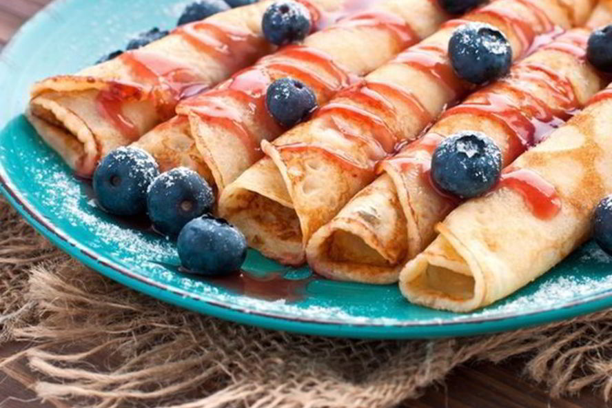 Рецепт блинчиков с джемом