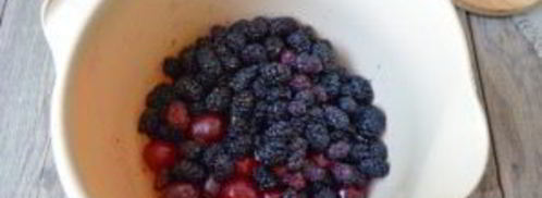 джем из вишни и шелковицы. Шаг 2