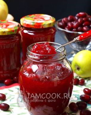 Джем из яблок и кизила