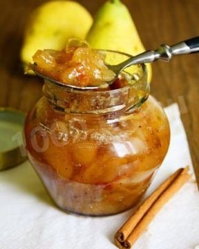 Грушевый джем с лимонами и корицей