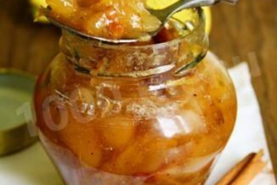 Рецепт грушевого джема с лимонами и корицей