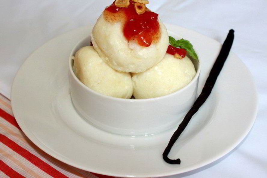 Рецепт рисовых кнедликов с томатным джемом