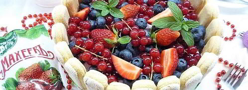 шарлотт с ягодами и клубничным джемом. Шаг 19