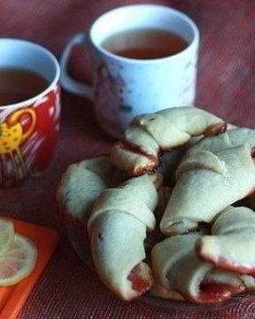 Сладкие рулетики с джемом