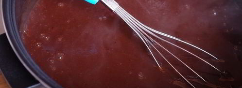 сливовый джем-соус с горьким шоколадом. Шаг 8