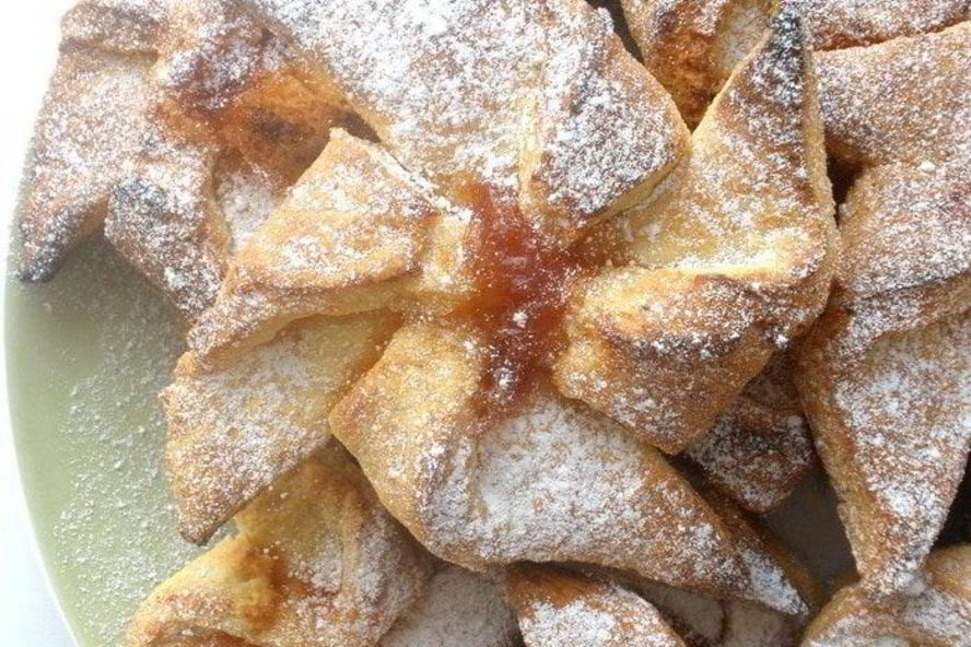 Рецепт творожных вертушек с джемома