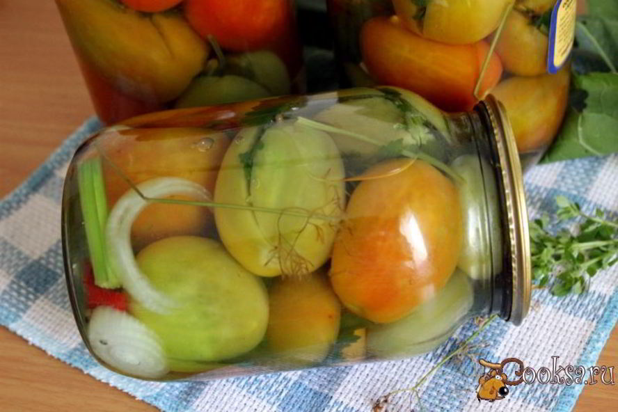 Рецепт фаршированных зеленых помидоров на зиму