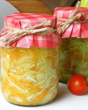 Кабачки с морковью и луком на зиму