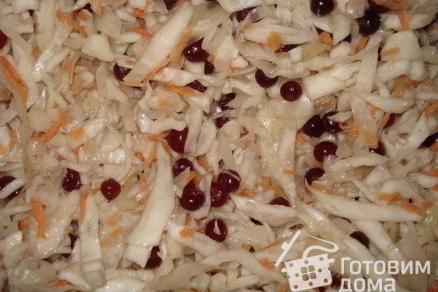 Рецепт капусты квашеной в банках с клюквой