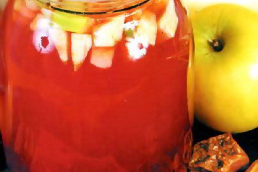 Рецепт компота из красной смородины и яблок