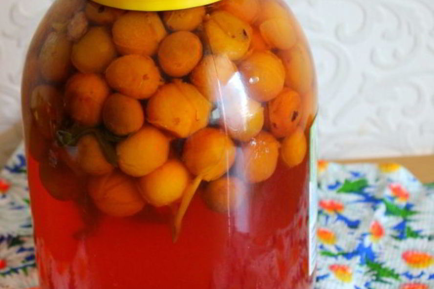 Рецепт компота из мелкой сливы с мятой