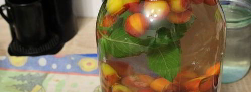 компот из мелкой сливы с мятой. Шаг 2