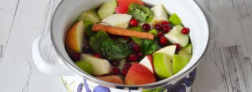 компот из яблок и клюквы. Шаг 5