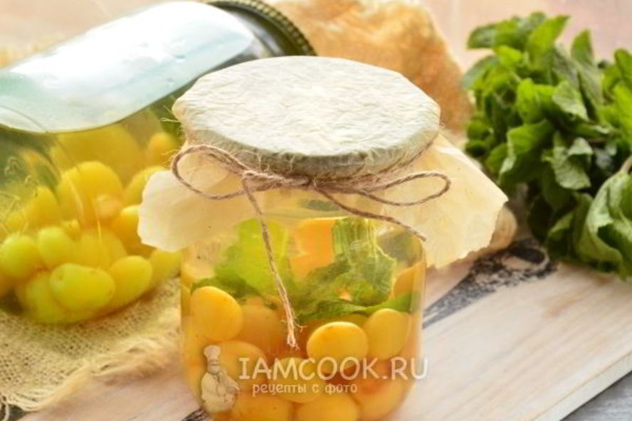 Рецепт компота из желтой черешни на зиму