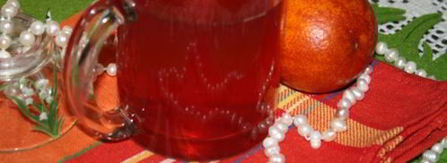 компот-крюшон со смородиной и гибридом мандарина с гранатом. Шаг 8