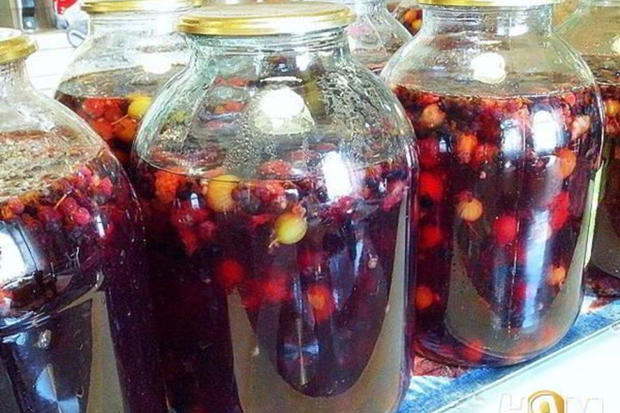 Рецепт компота ягодное ассорти