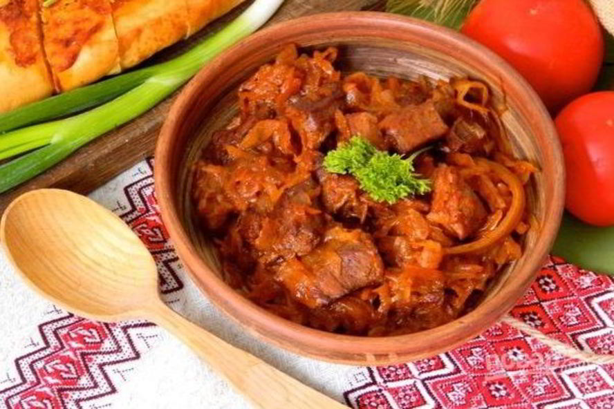 Рецепт квашеной капусты с говядиной