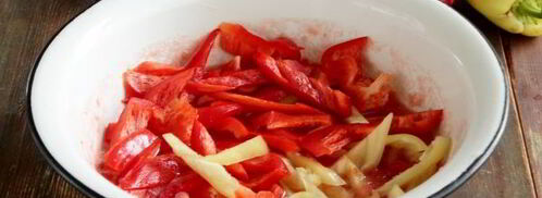 лечо из перца и помидоров. Шаг 4