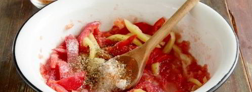 лечо из перца и помидоров. Шаг 5