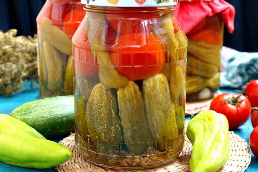Рецепт ассорти помидоры огурцы маринованные