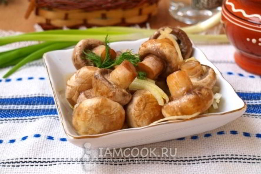 Рецепт быстрых маринованных шампиньонов