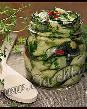 Кабачки маринованные
