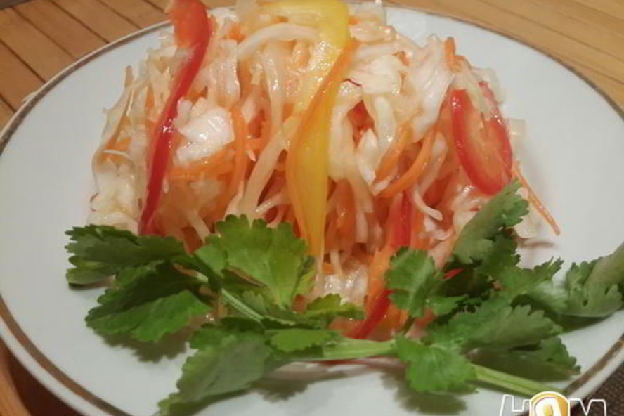 Рецепт капусты маринованной с болгарским перцем