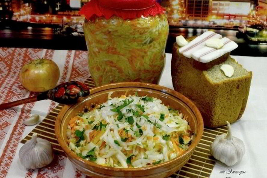 Рецепт маринованной капусты с морковью