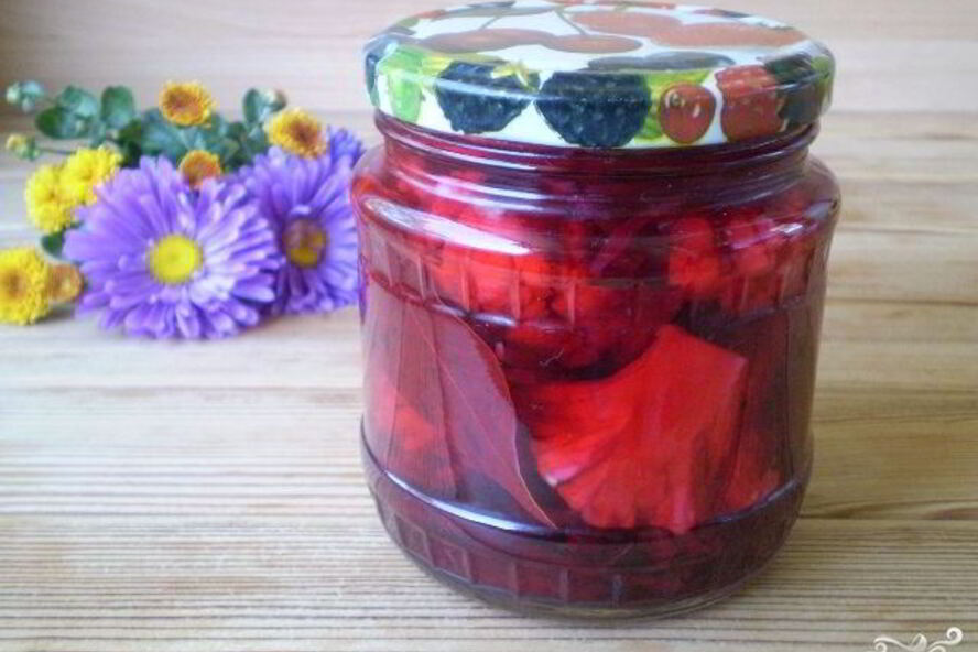 Рецепт маринованной цветной капусты со свеклой