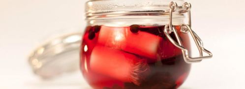 маринованный лук-порей с каркаде. Шаг 3