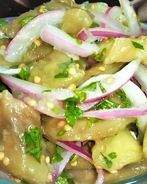 Маринованные баклажаны с луком