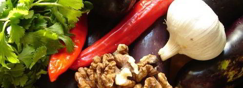 маринованные баклажаны с ореховой начинкой. Шаг 3