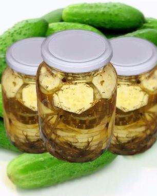 Огурцы маринованные с кабачками на зиму