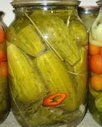 Острые маринованные огурчики на зиму