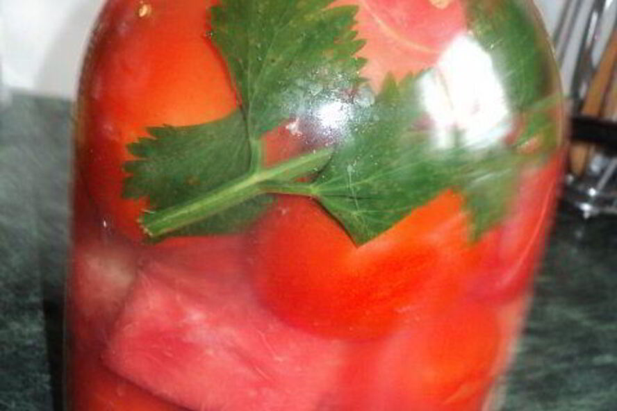 Рецепт помидоров маринованных с арбузом