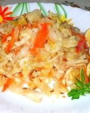 Быстрая капуста горячим способом в рассоле