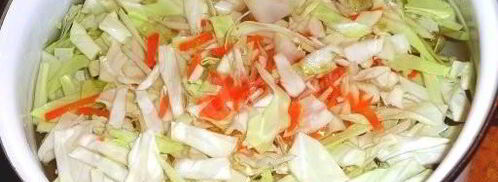 быстрая капуста горячим способом в рассоле. Шаг 6