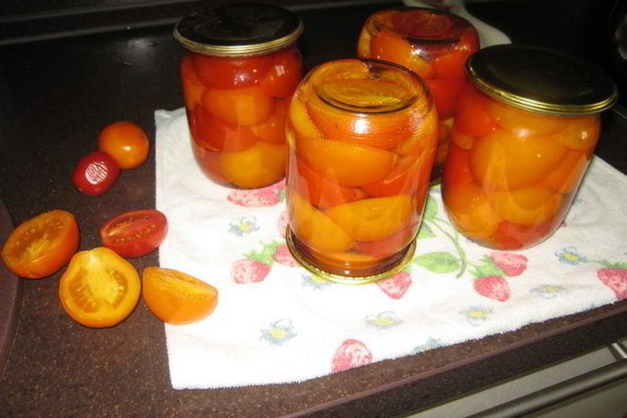 Рецепт консервированных помидоров кусочек лета