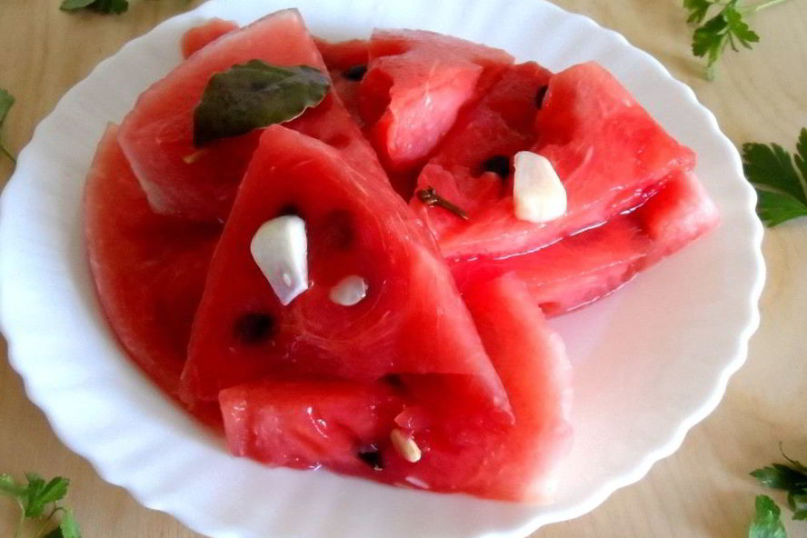 Рецепт малосольного арбуза