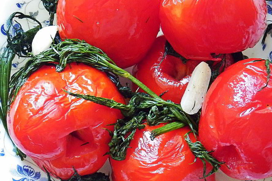 Рецепт малосольных помидоров в пакете