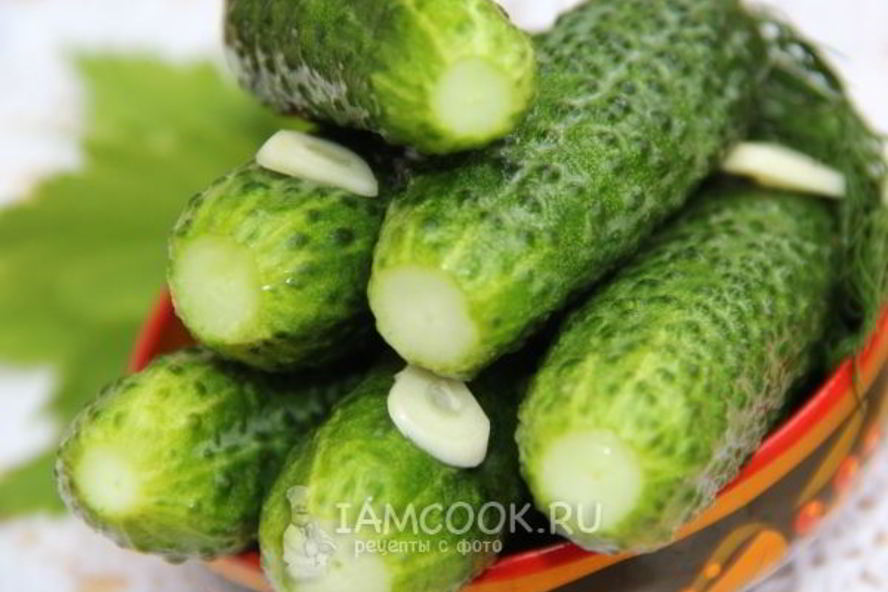 Рецепт огурцов малосольных ны минерального воде