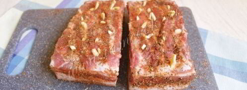 сало с горчицей. Шаг 3