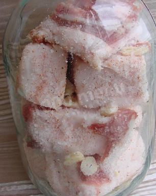 Сало в банке для длительного хранения