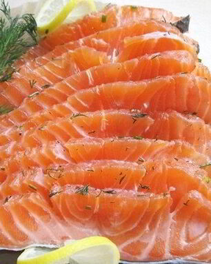 Слабосоленая семга