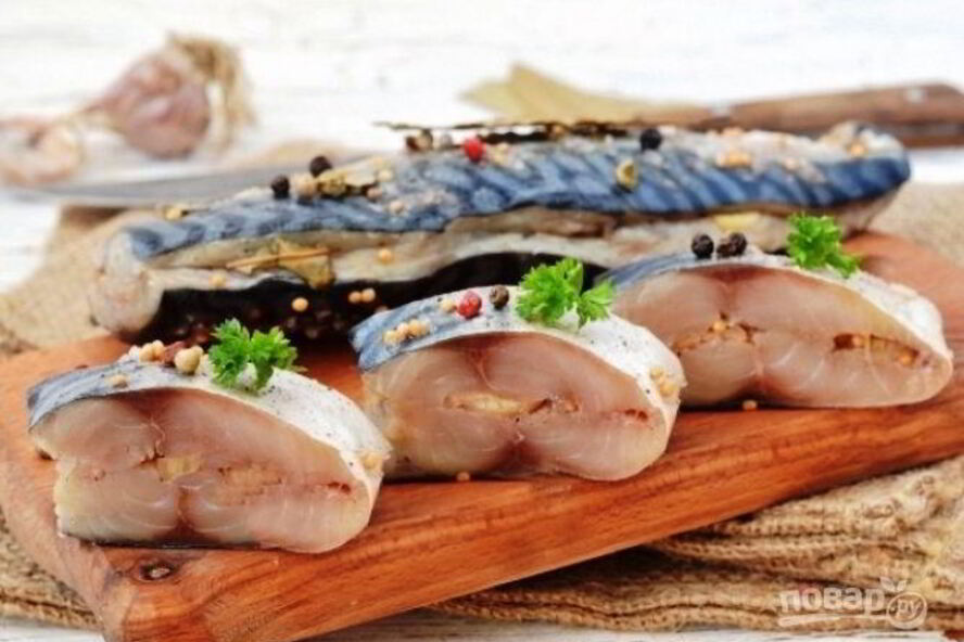 Рецепт соленой скумбрии