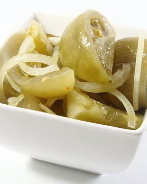 Соленые зеленые помидоры