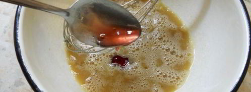 блинчики на молоке и малиновом варенье. Шаг 2